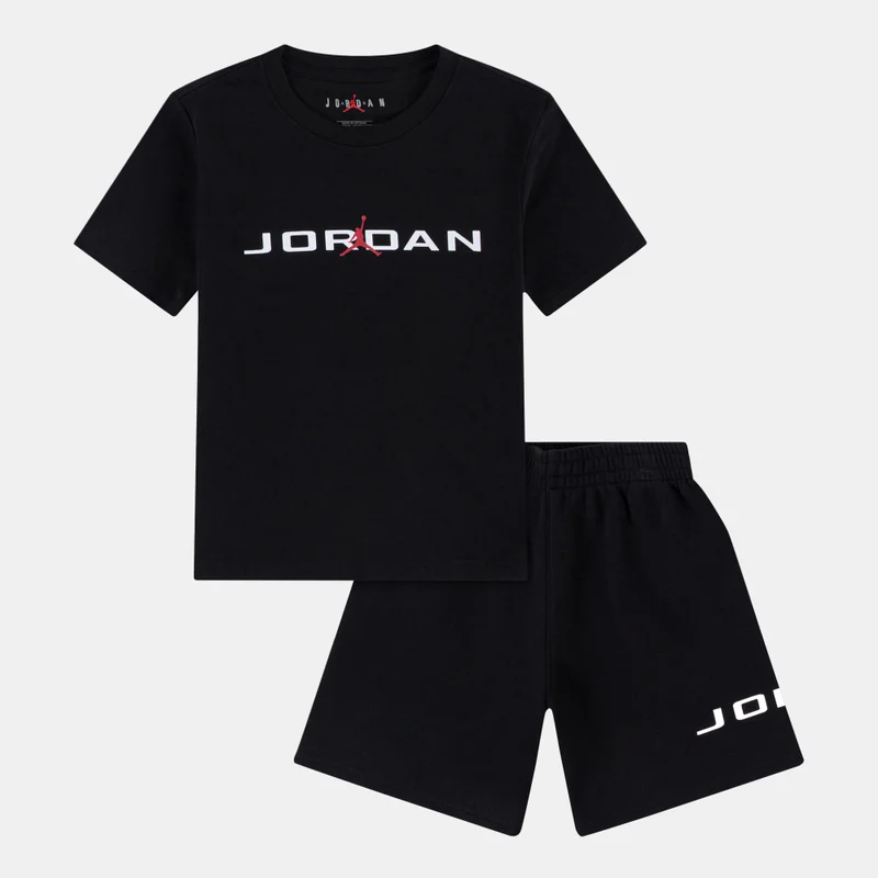 Nike Kids' Stretch Fleece T-Shirt and Shorts Set